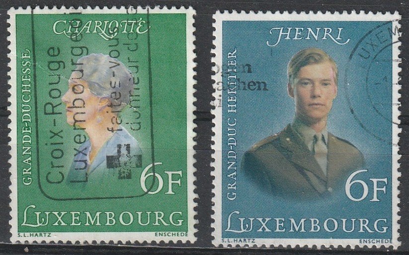 4732. Luxemburg 922/23 gest. Jubilea, Ophalen of Verzenden, Luxemburg, Gestempeld