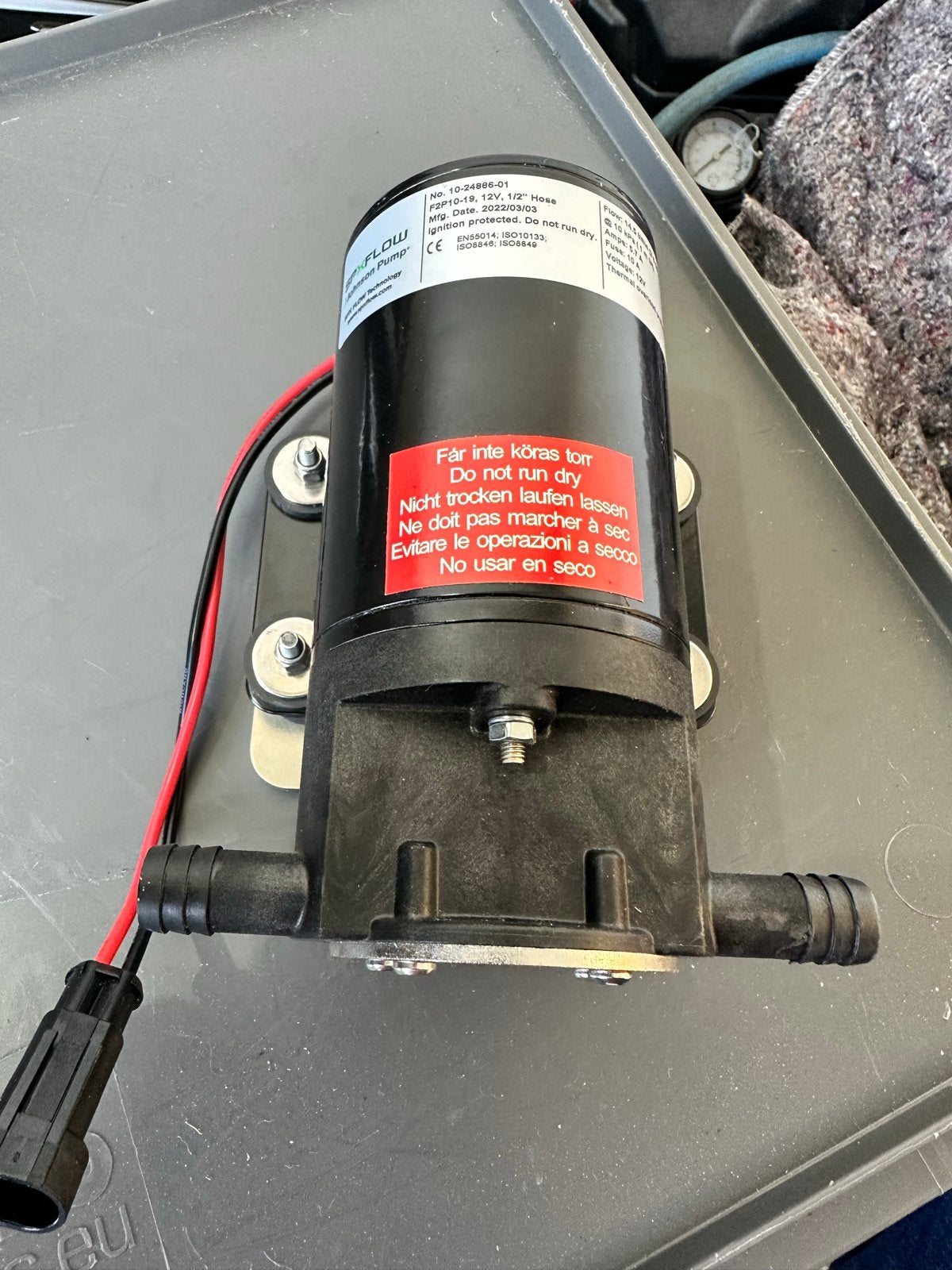 Johnson SPX FLOW waterpomp 12V - Ideaal voor boot/camper, Ophalen of Verzenden, Zo goed als nieuw, Motor en Techniek