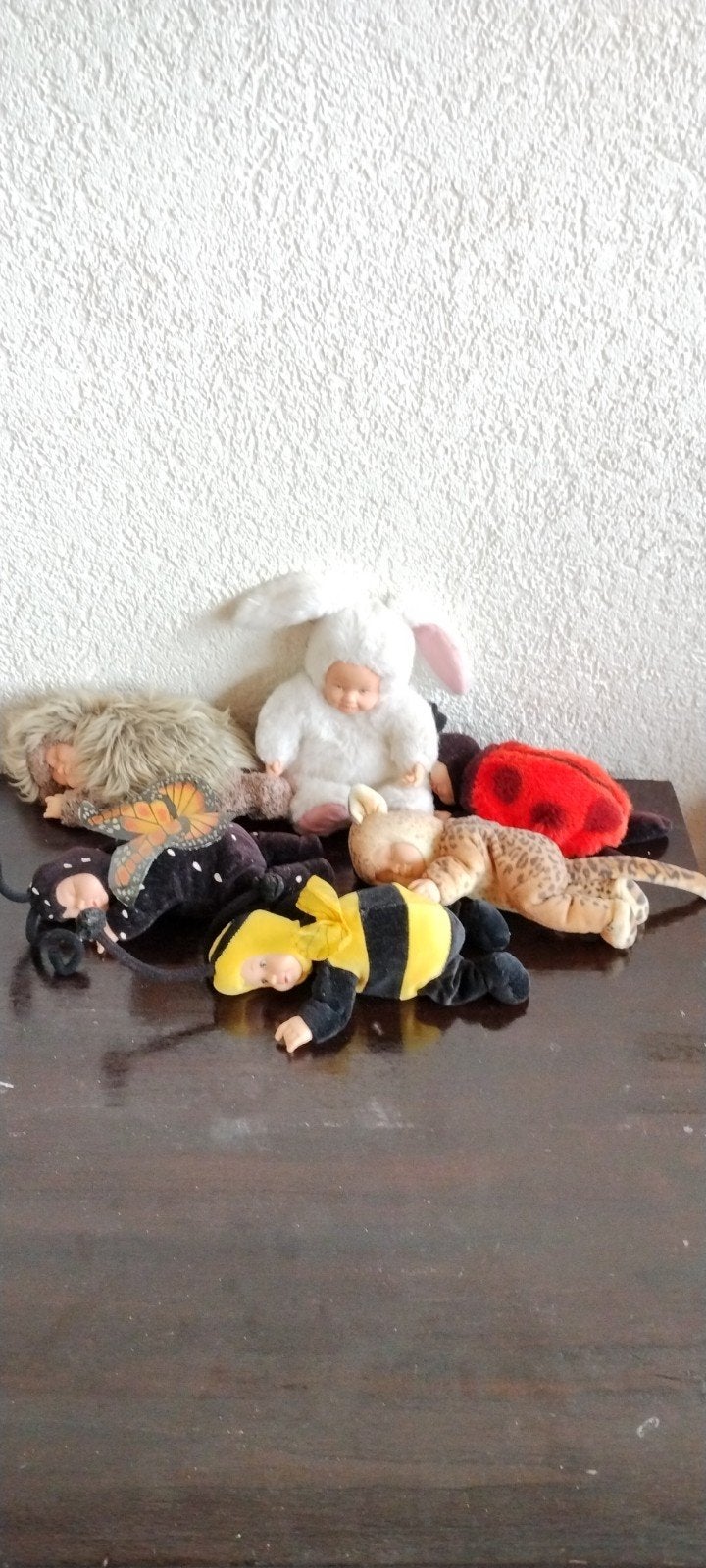Verzameling van 6 Anne Geddes Babypoppen in Dierenpakjes, Ophalen, Gebruikt, Babypop