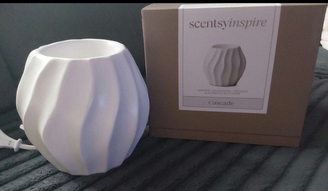 Scentsy Cascade warmer, Ophalen of Verzenden, Nieuw, Wit, Waxinelichthouder
