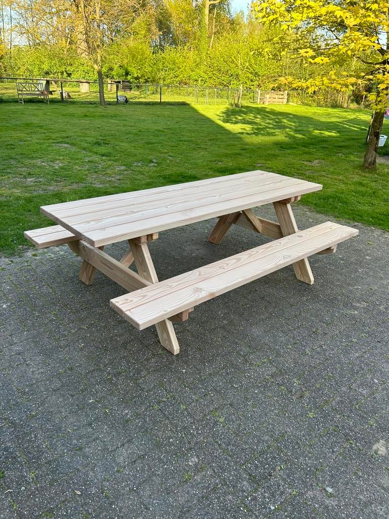 Picknicktafel, Tuin en Terras, Ophalen, Nieuw, Rechthoekig, Hout