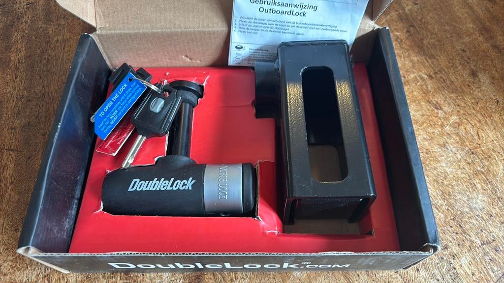 DoubleLock Buitenboordmotorslot Lang - Outboard Lock Long, Ophalen of Verzenden, Nieuw, Motor en Techniek