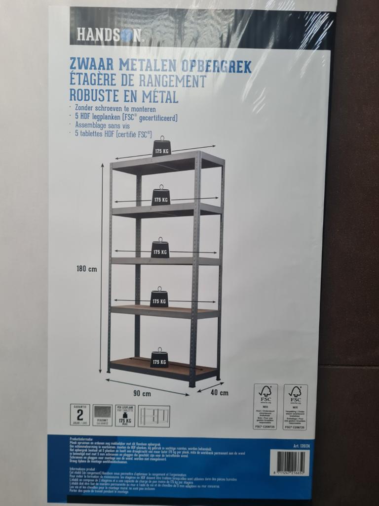 Metalen Opbergrek - Nieuw in doos, Ophalen, Nieuw