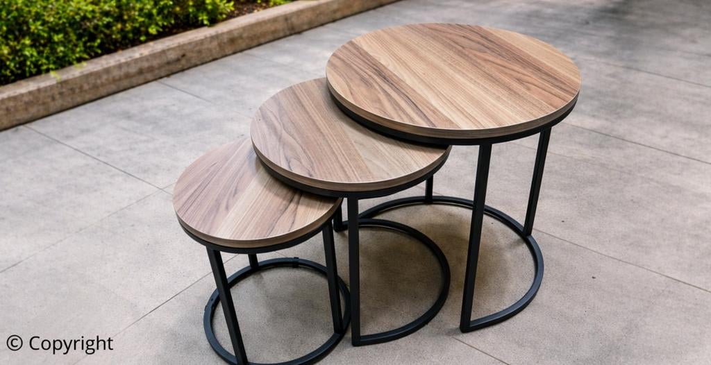 3 delige bijzettafel set - salontafel set - Nieuw, Caravans en Kamperen, Nieuw, Ophalen of Verzenden, Nb, Nb