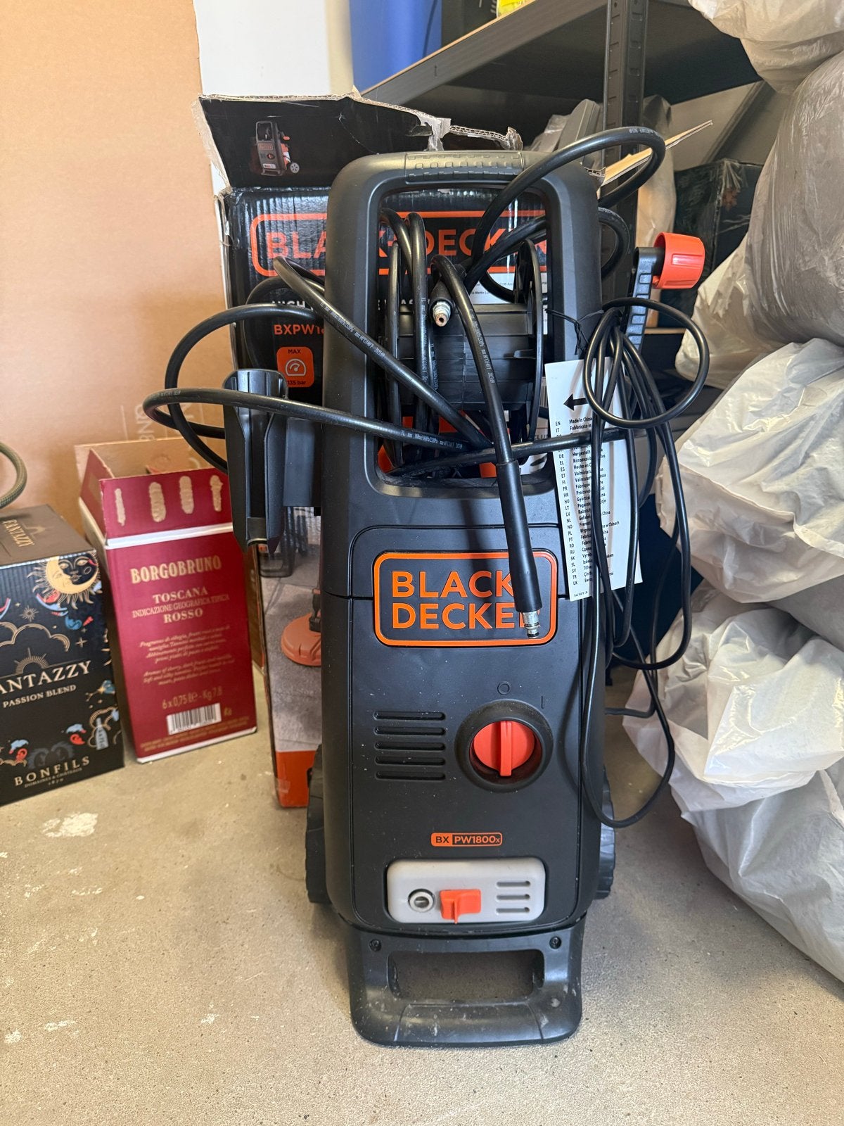 Black+Decker 1800XE Hogedrukreiniger, Ophalen, Zo goed als nieuw, Elektrisch, Met autostop en -start
