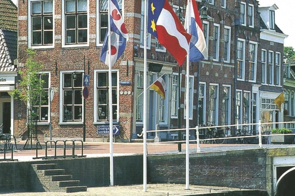 988051	Dokkum	80+ Friesland	mooie zegel	Beatrix en gezin, Ophalen of Verzenden, 1980 tot heden, Gelopen, Friesland