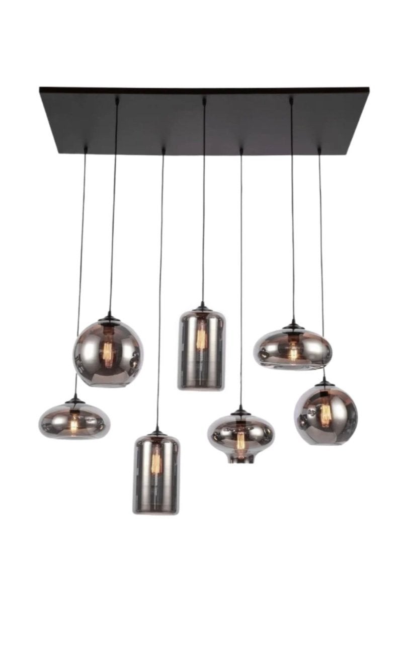Hanglamp 7 lampen Eric Kuster, Ophalen, Zo goed als nieuw