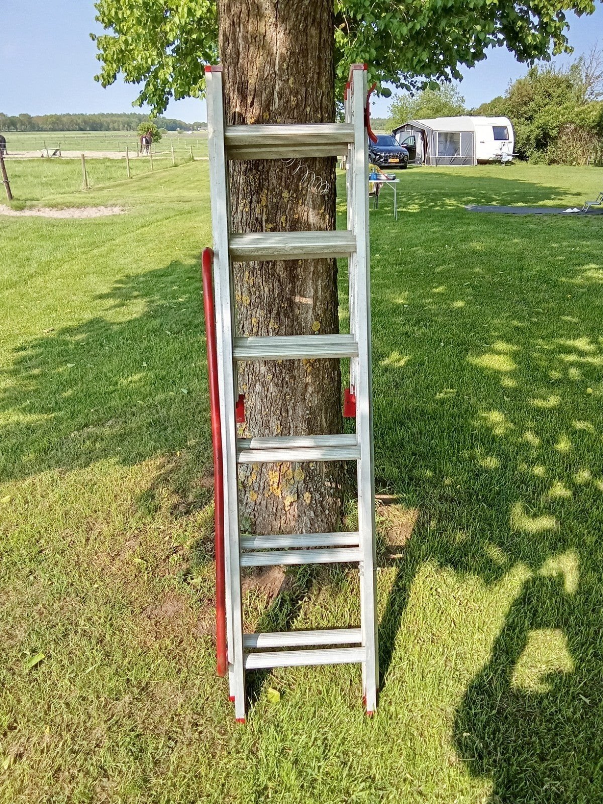 Ladder, Ophalen of Verzenden, Zo goed als nieuw, 4 meter of meer