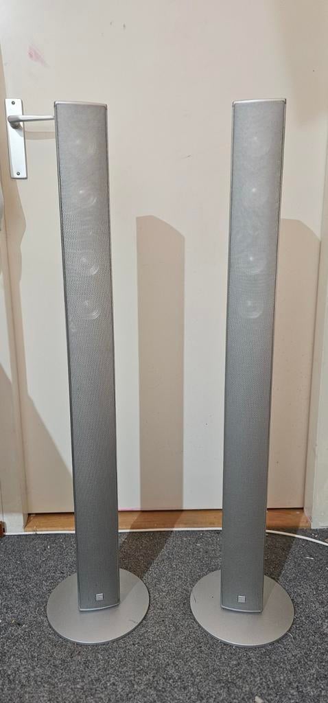 Canton CD-100 SPEAKERSET - Stijlvolle zuilspeakers, Gebruikt, 60 tot 120 watt, Front, Rear of Stereo speakers, Ophalen