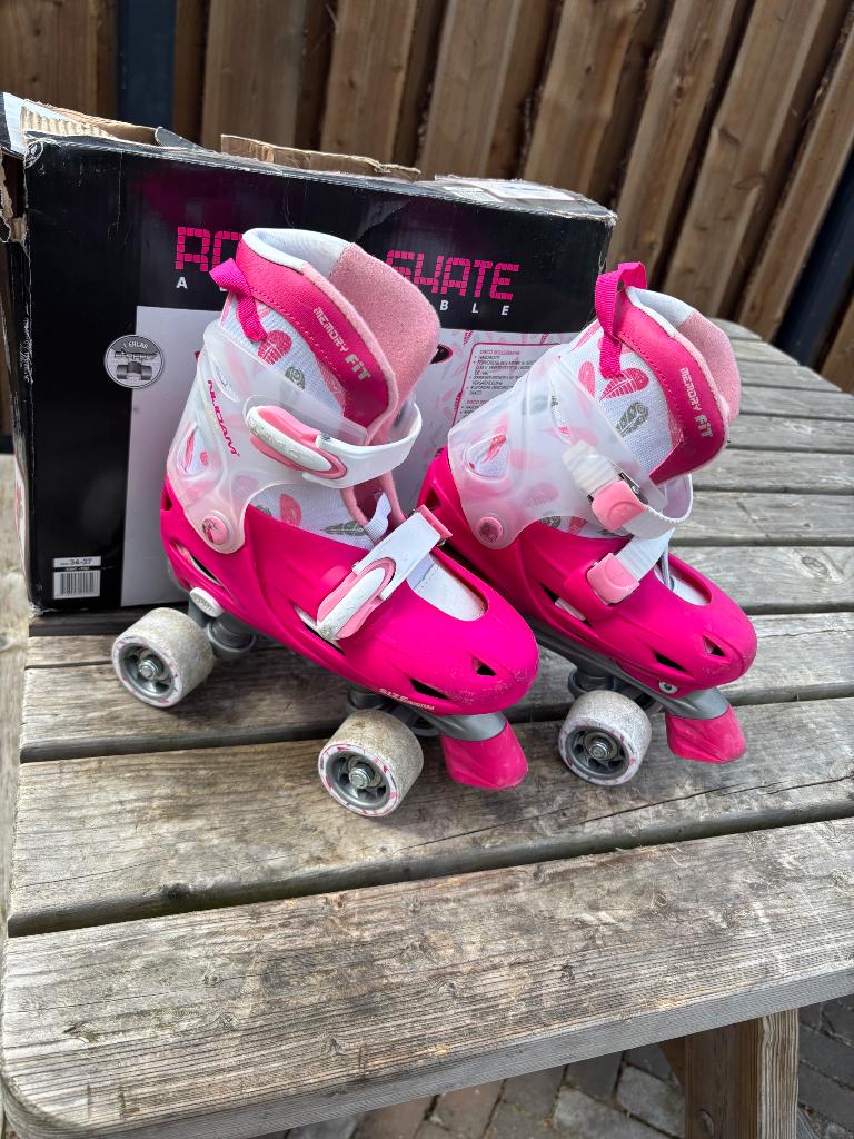 Rolschaatsen Nijdam maat 34-37, Ophalen, Verstelbaar, Zo goed als nieuw, Kinderen
