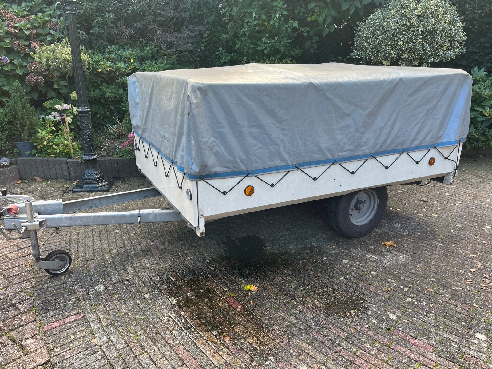 Aanhangwagen met huif ., Auto diversen, Ophalen, Gebruikt
