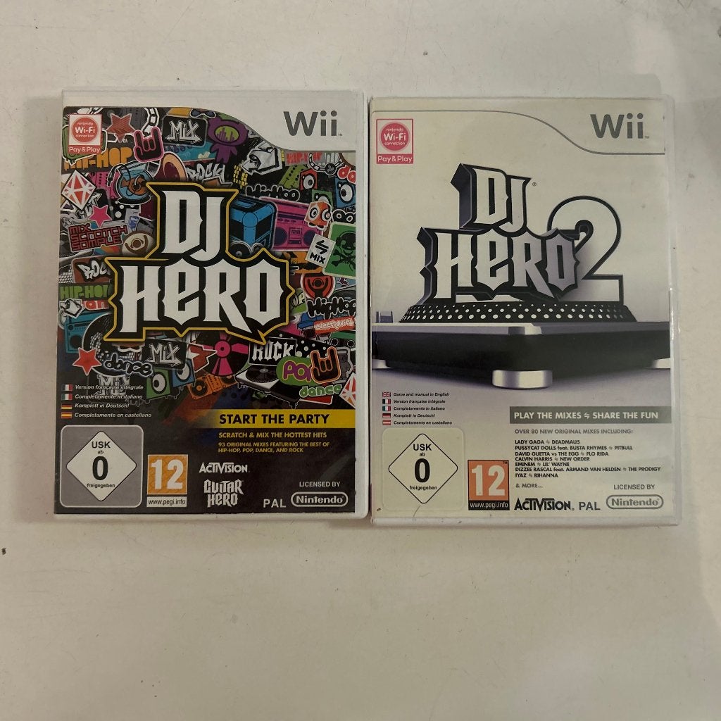 DJ Hero | 1 & 2 | Incl. Draaitafel | Wii, Spelcomputers en Games, Ophalen, Muziek, Gebruikt, 2 spelers