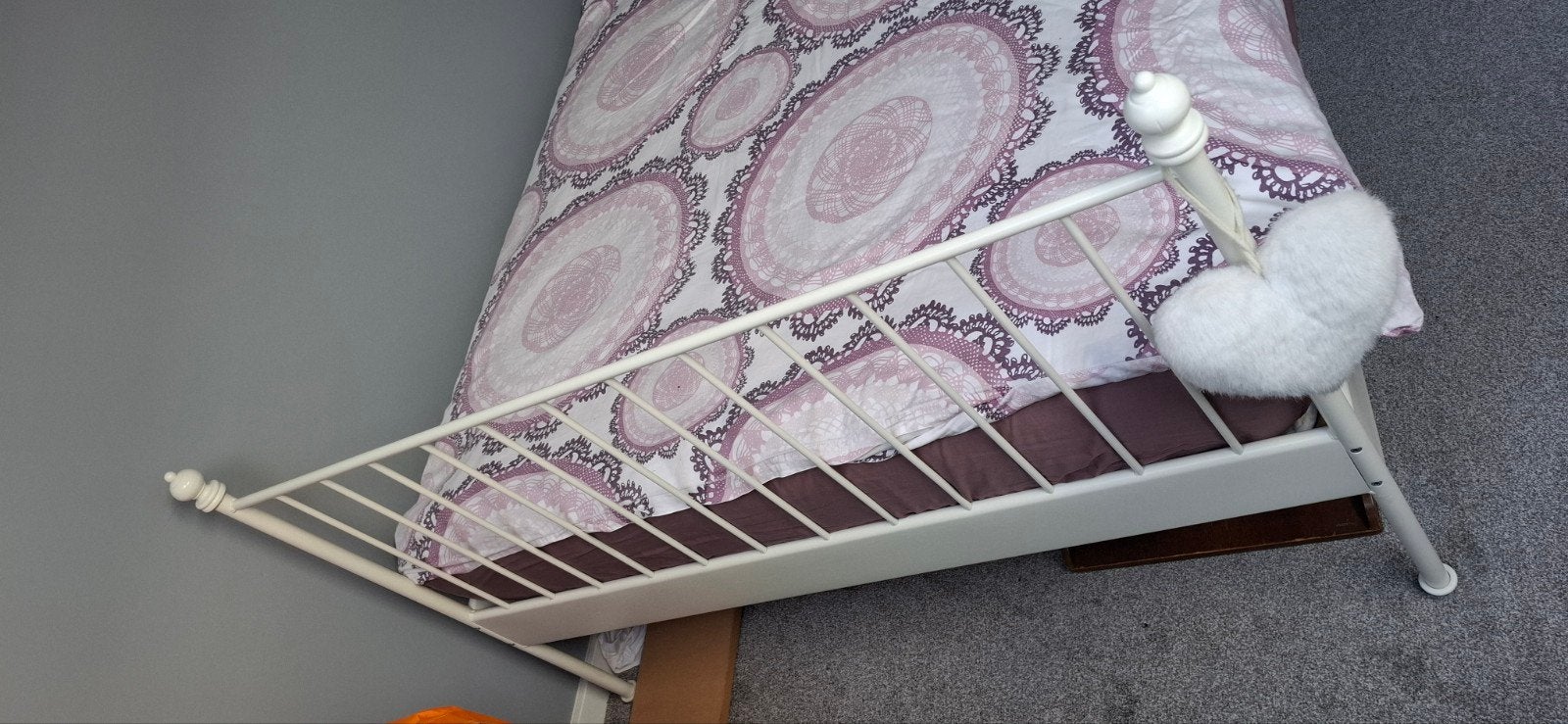 IKEA Leirvik tweepersoonsbed 140x200, Ophalen, Wit, Tweepersoons, 140 cm