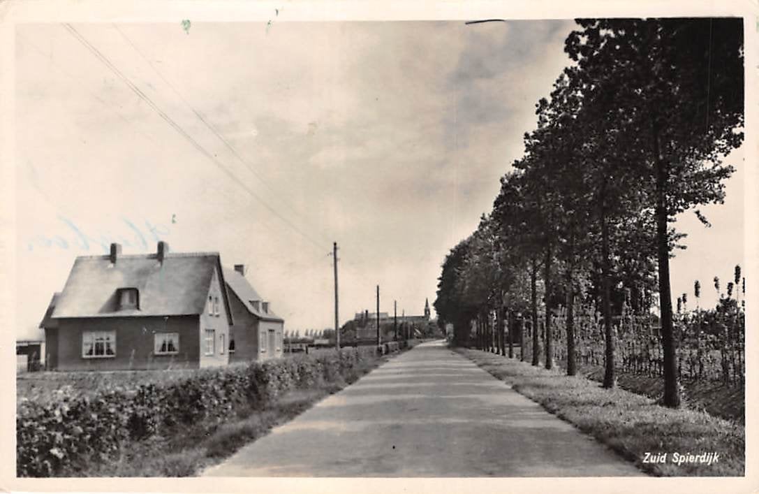 Zuid Spierdijk tussen Spierdijk en De Goorn Koggenland, Ophalen of Verzenden, 1940 tot 1960, Gelopen, Noord-Holland