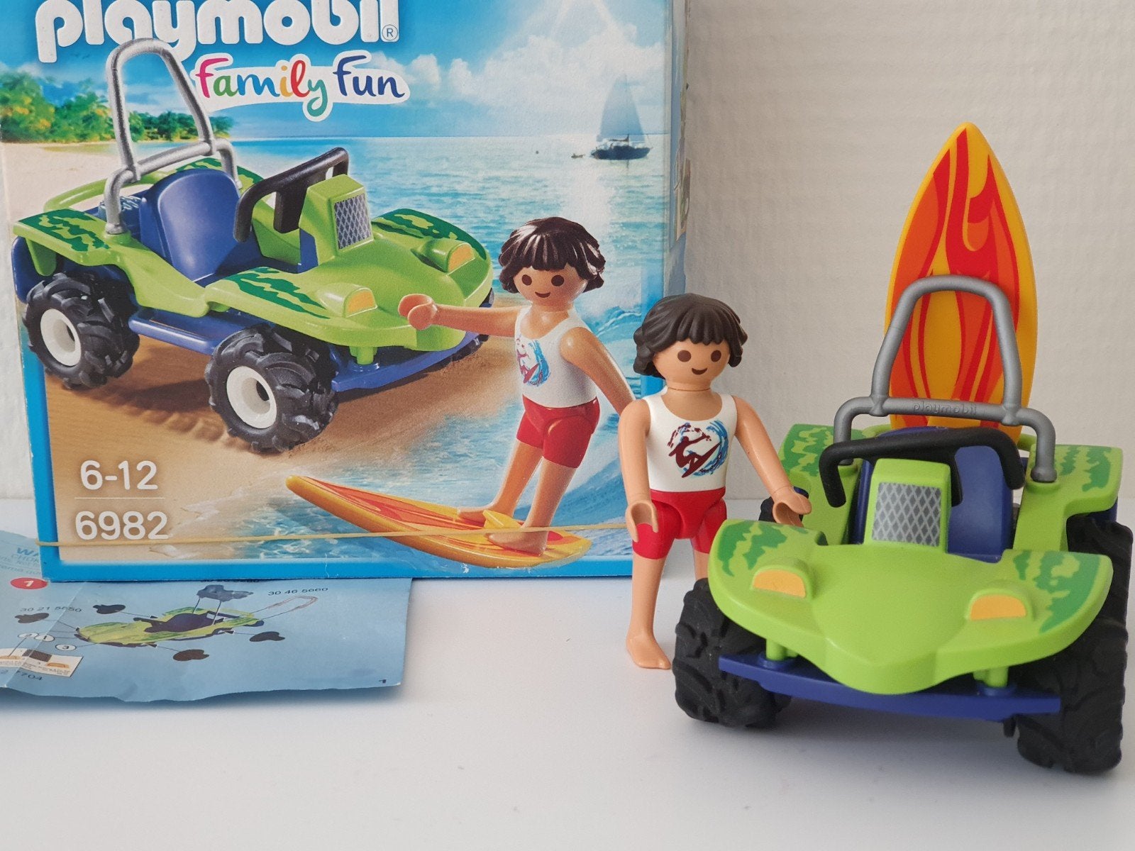 Strandbuggy Set 6982  (6-12jr) Strandbuggy en Surfer, Ophalen of Verzenden, Zo goed als nieuw, Complete set