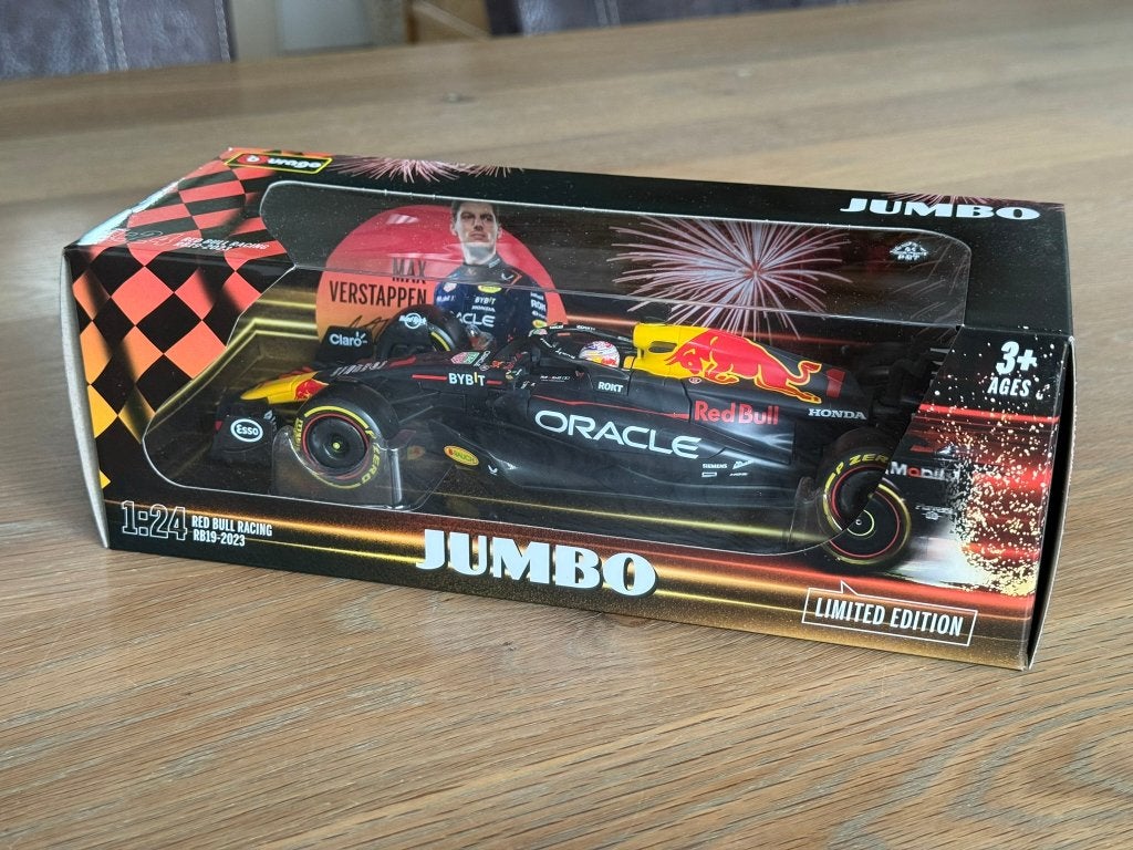 Red Bull Max Verstappen RB19 2023 Wereldkampioen, Overige merken, Auto, Groter dan 1:32, Nieuw