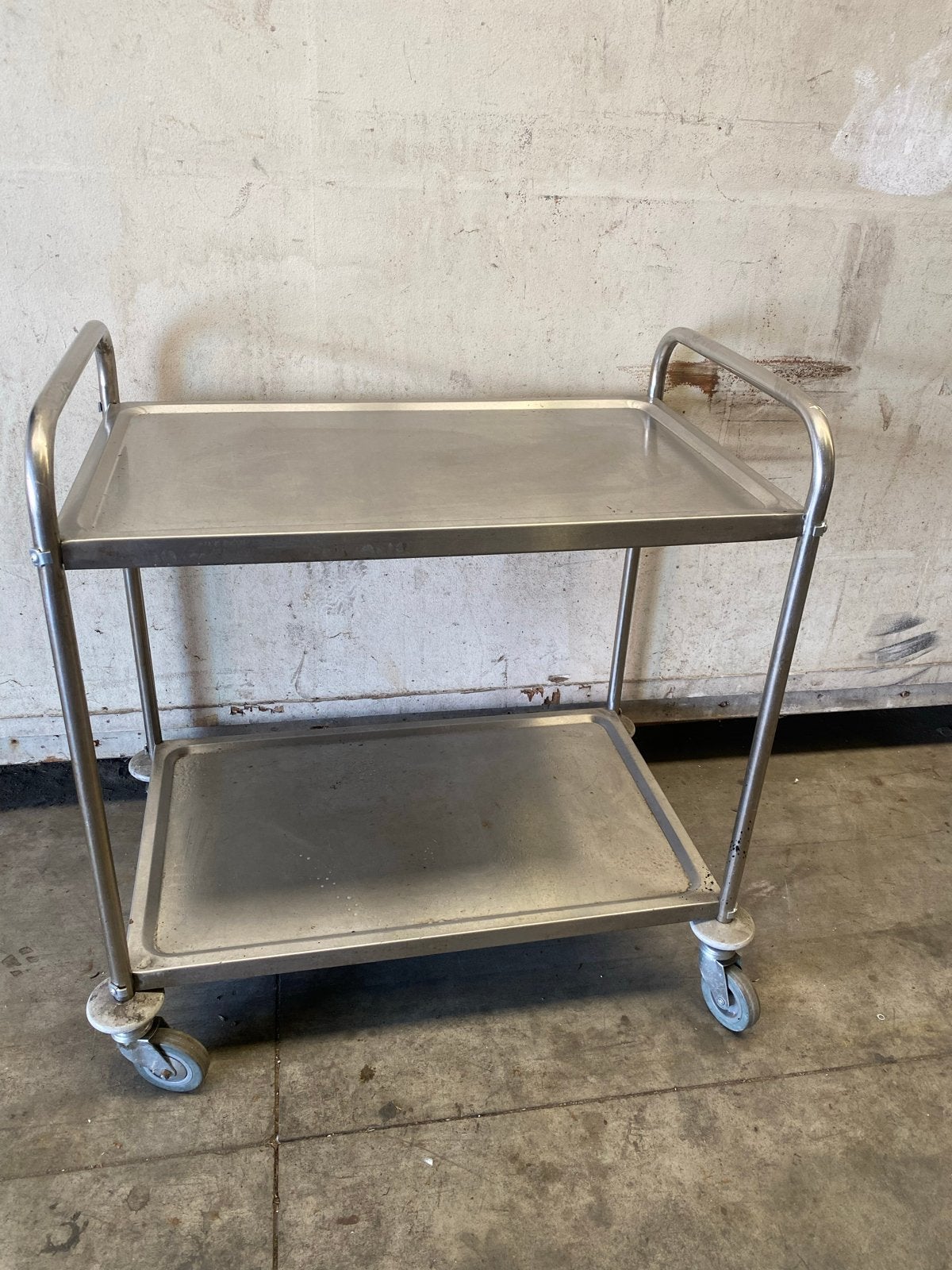 RVS Serveerwagen Trolley, Ophalen, Gebruikt