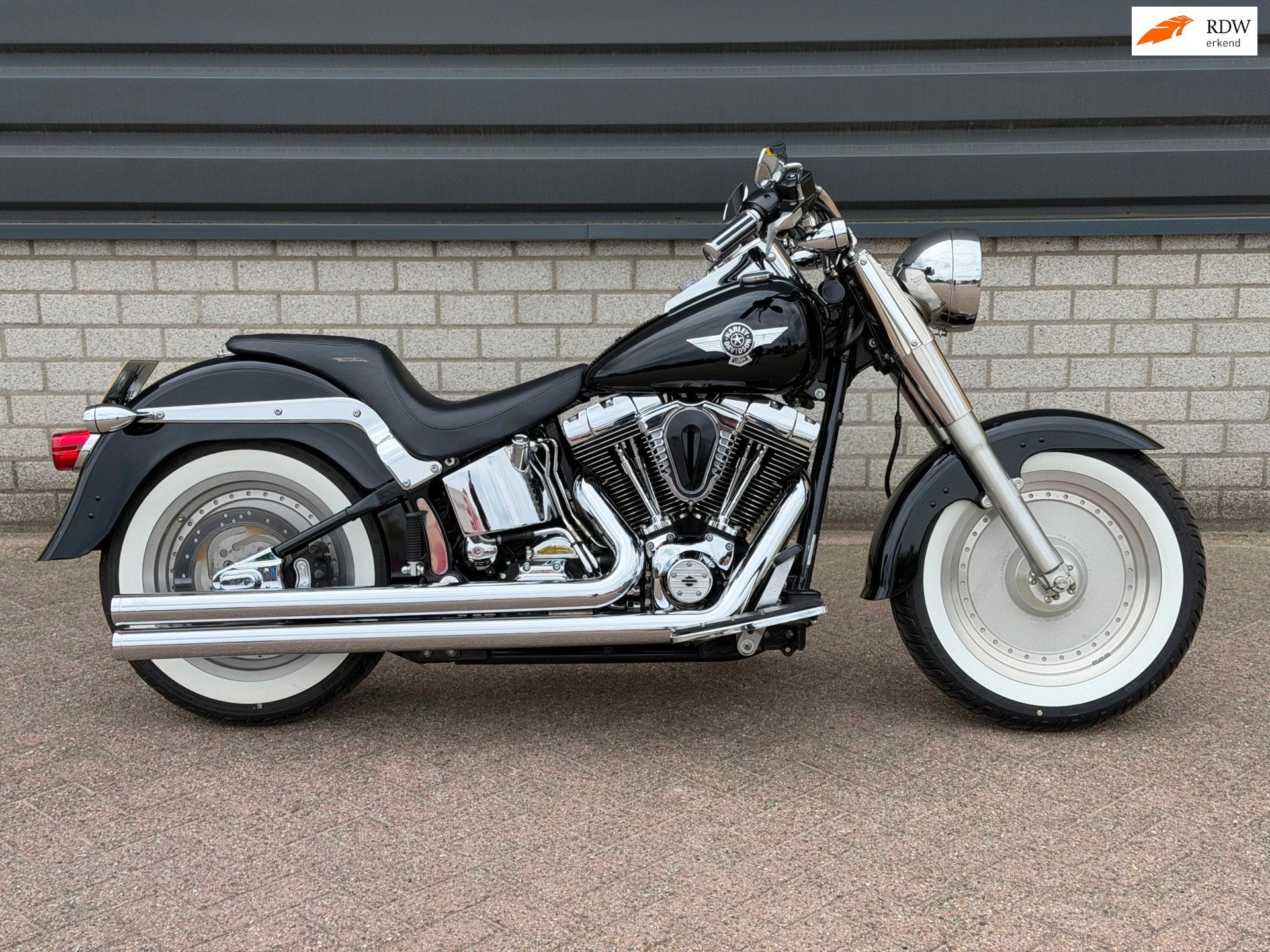 Harley Davidson FLSTFI Softail Fat Boy 88 WHITEWALL TOPSTAAT, Chopper, Bedrijf, 1449 cc, Meer dan 35 kW