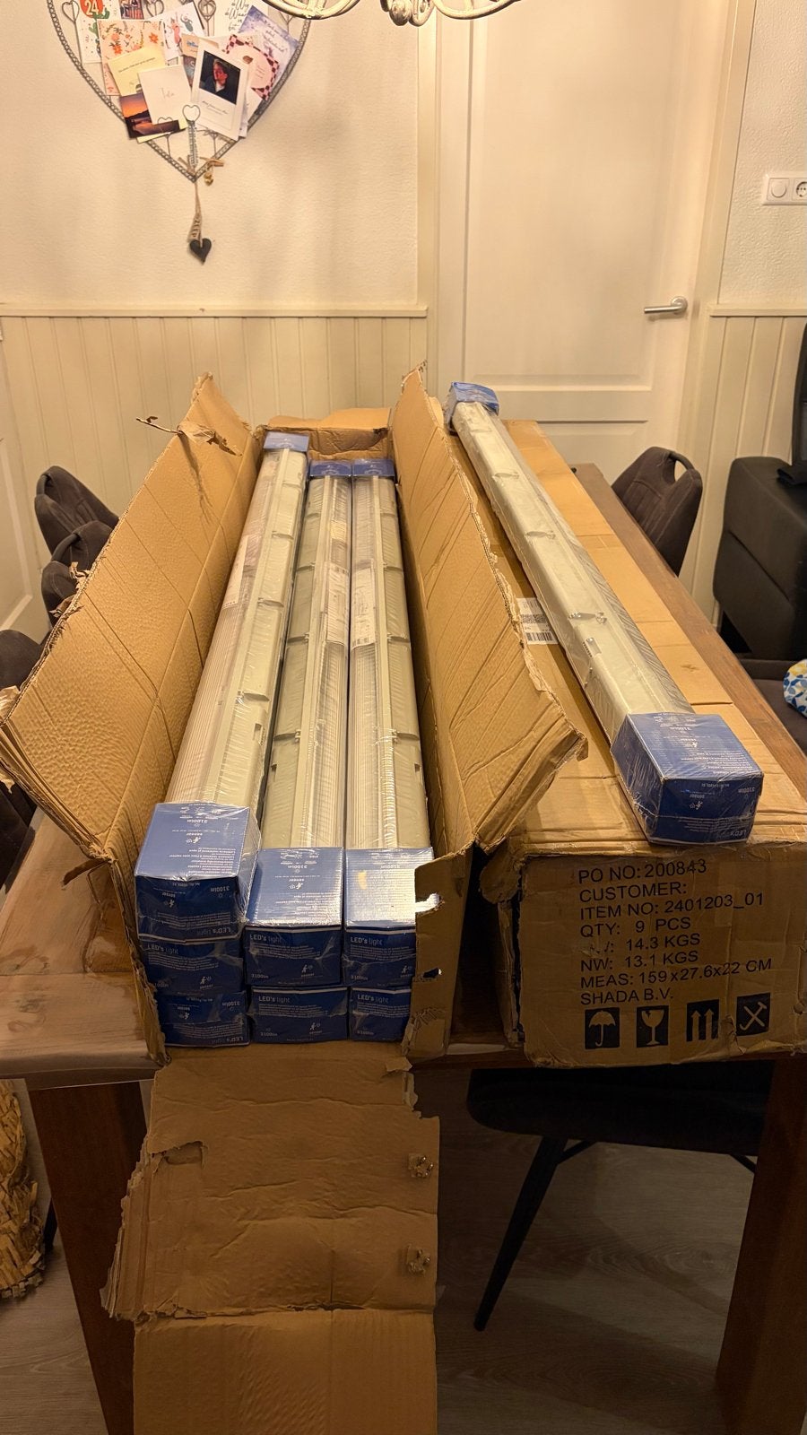 Nieuw LED TL-armatuur 150 cm 3100 lumen IP65 Bewegingssensor, Ophalen of Verzenden, Nieuw, Minder dan 50 watt, Lamp met armatuur
