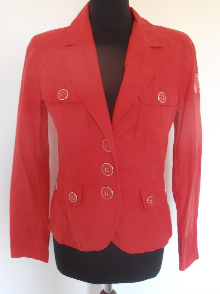 Airfield - prachtig rood zomer jasje - 40, Kleding | Dames, Maat 38/40 (M), Verzenden, Zo goed als nieuw, Jasje