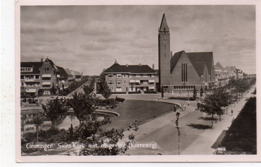 Groningen  Sionskerk, Ophalen of Verzenden, 1940 tot 1960, Gelopen, Groningen