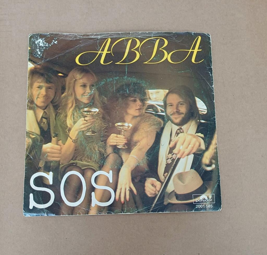 Abba - SOS, Cd's en Dvd's, Vinyl Singles, Beschermende buitenhoes, Ophalen of Verzenden, Gebruikt, Pop