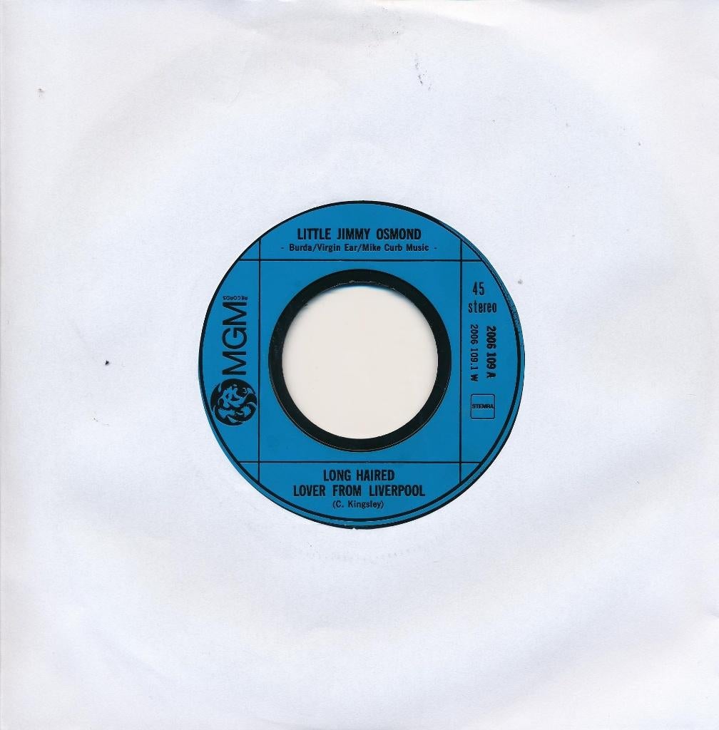 2680 Little Jimmy Osmond - Long haired lover from Liverpool, Gebruikt, 7 inch, Single, Ophalen of Verzenden