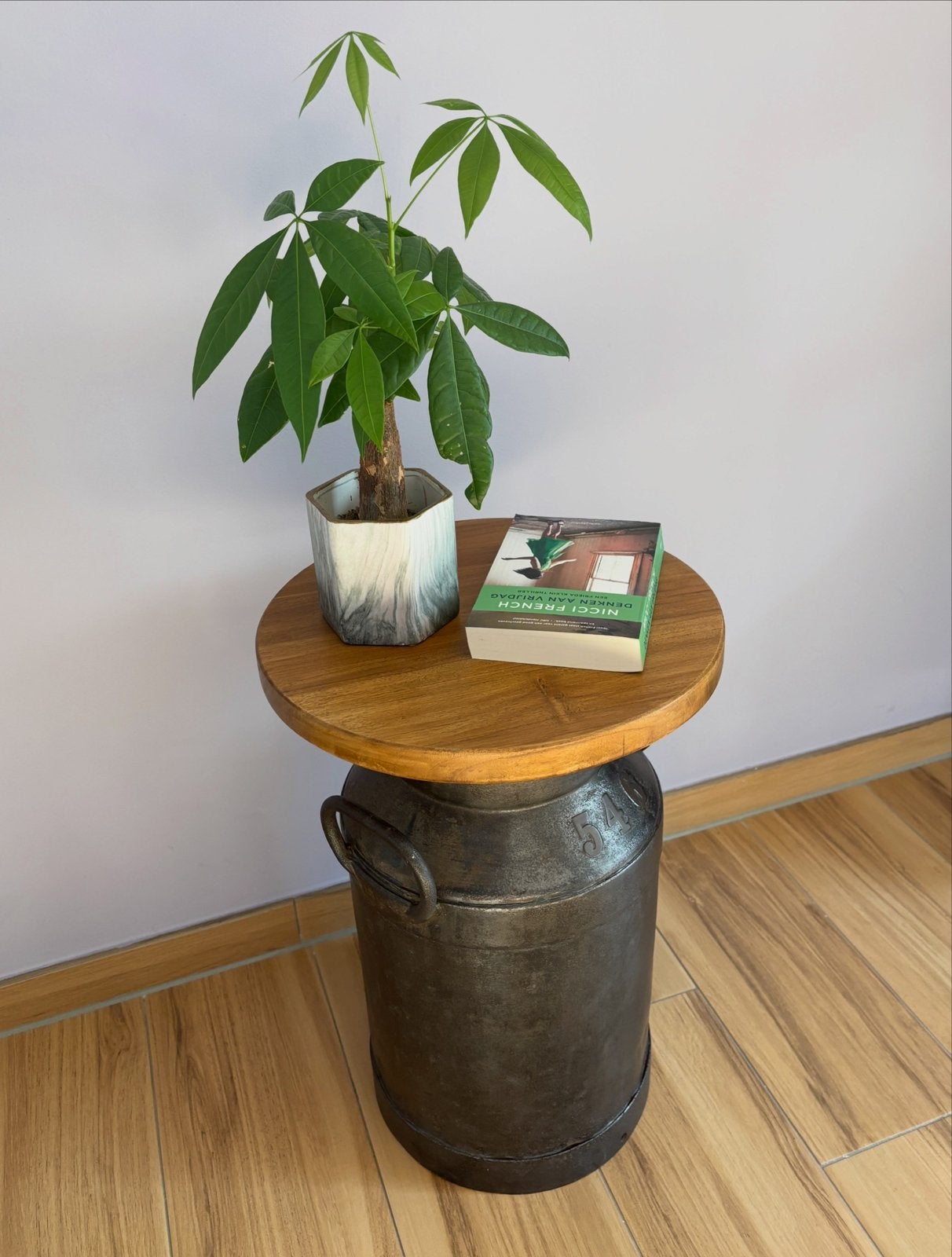 Melkbus bijzettafeltje of plantentafeltje, Ophalen, Overige materialen, Minder dan 55 cm, Rond