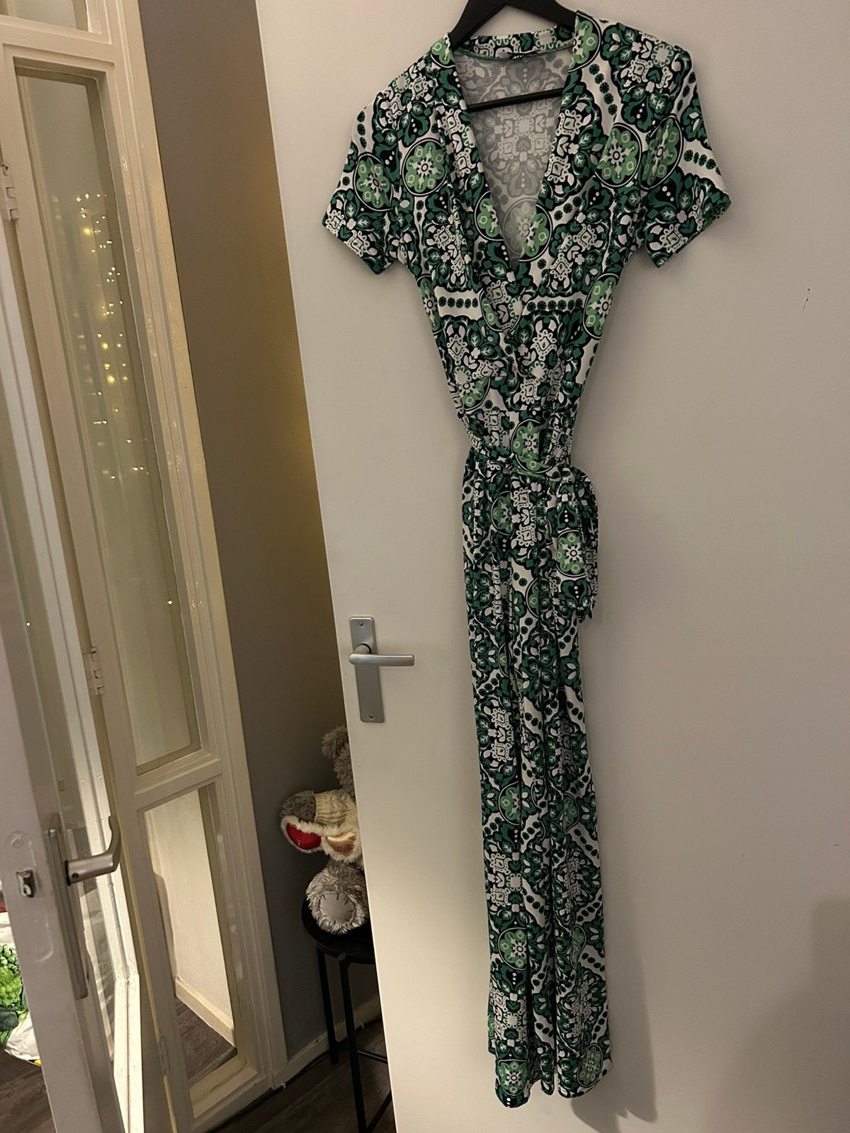 By Swan jumpsuit wit/groen, maat L, Kleding | Dames, Ophalen of Verzenden, Nieuw, Maat 42/44 (L), Groen