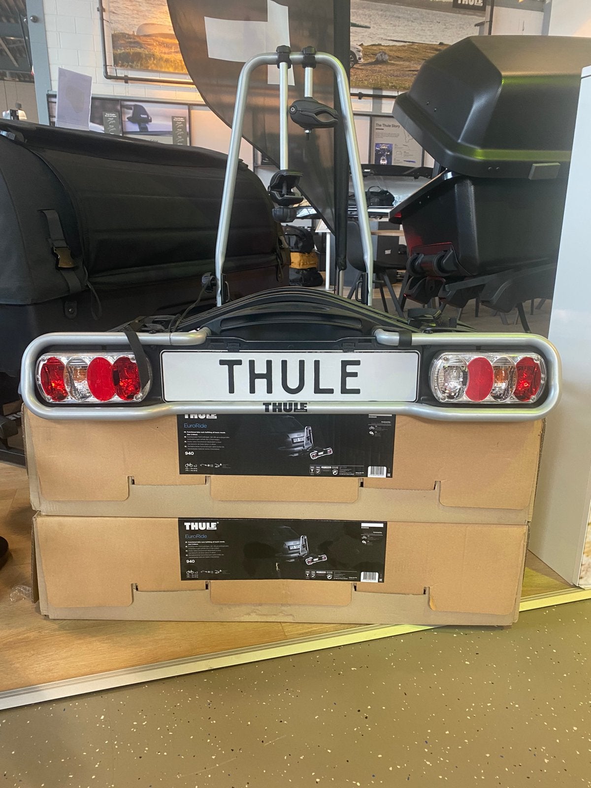 Thule Euroride Fietsendrager 2 bike 13 pin, Ophalen, 2 fietsen, Nieuw, Trekhaakdrager