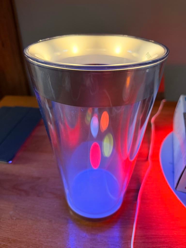Philips Lumiware Vaas met Sfeervolle Verlichting, Kunststof, Overige kleuren, Ophalen of Verzenden, Zo goed als nieuw
