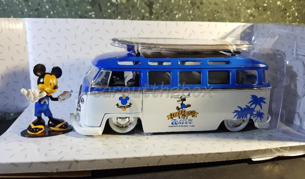 Mickey Mouse & VW T1 bus 1:24 Jada, Hobby en Vrije tijd, Modelauto's | 1:24, Verzenden, Nieuw, Auto, Jada