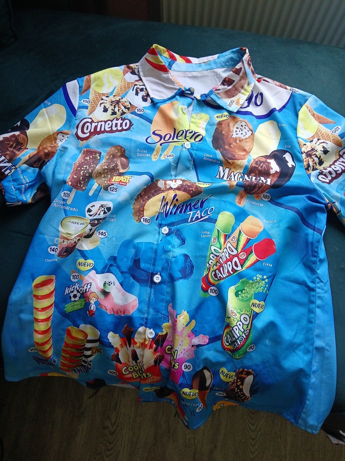 Hawaïshirt ijskaart maat M *Nieuw*, Verzenden, Nieuw
