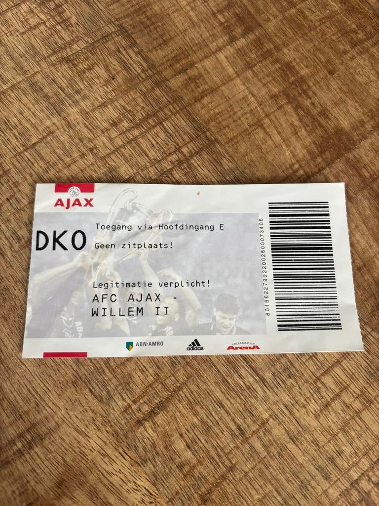 Ajax - Willem || ticket, Ophalen of Verzenden, Ajax, Overige typen
