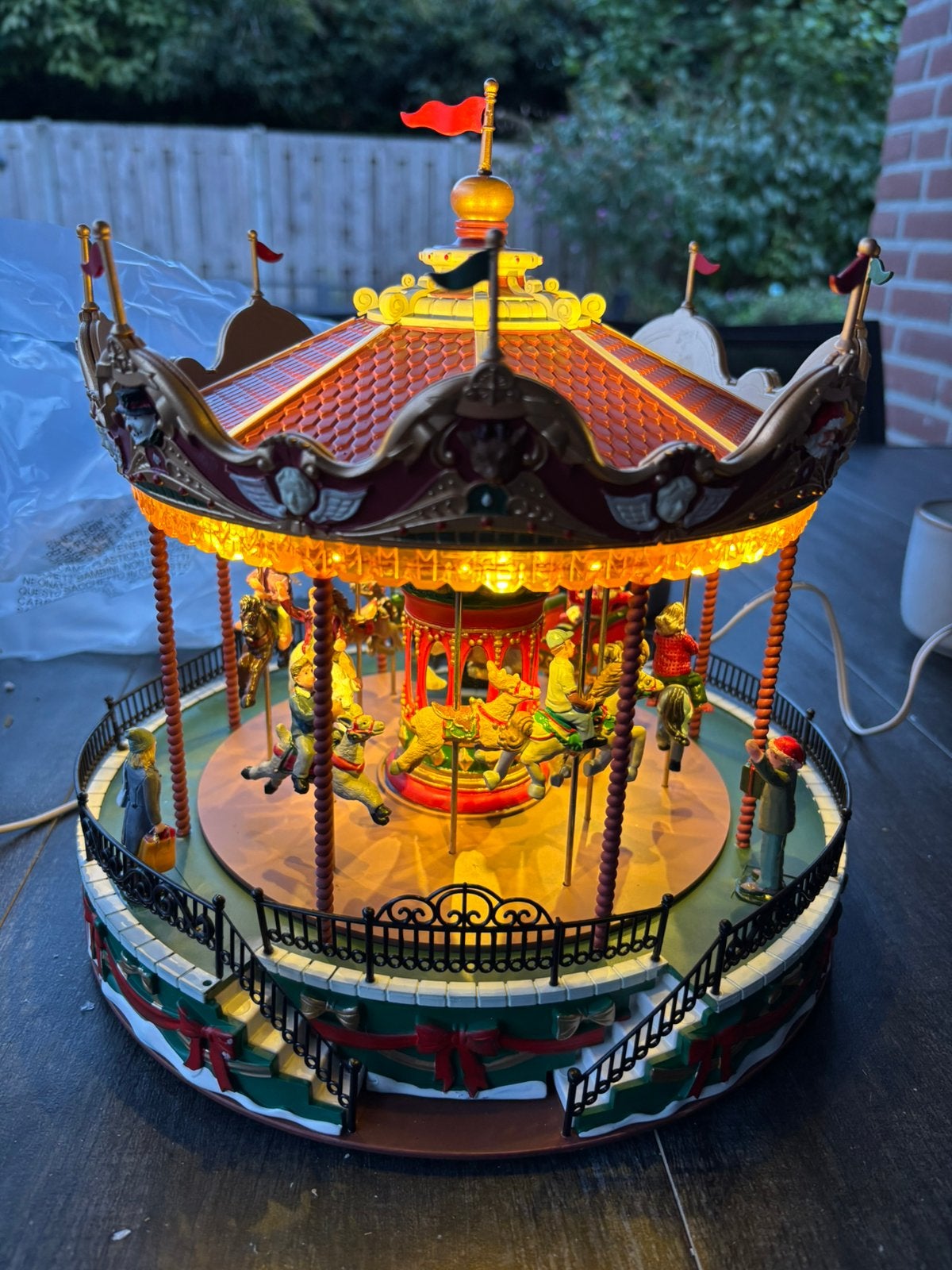 Lemax santa carrousel, Diversen, Ophalen of Verzenden, Zo goed als nieuw