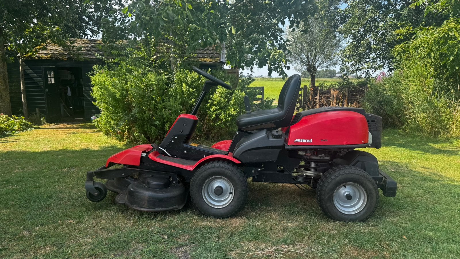 Jonsered FR2216FA frontmaaier (Husqvarna)+ beurt,103cm mulch, Ophalen, Cirkelmaaier, Gebruikt, Mulchfunctie