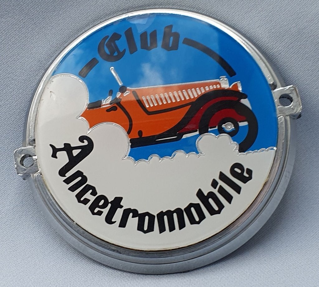 Ancêtromobile Club embleem, Verzamelen, Verzenden, Zo goed als nieuw, Auto's