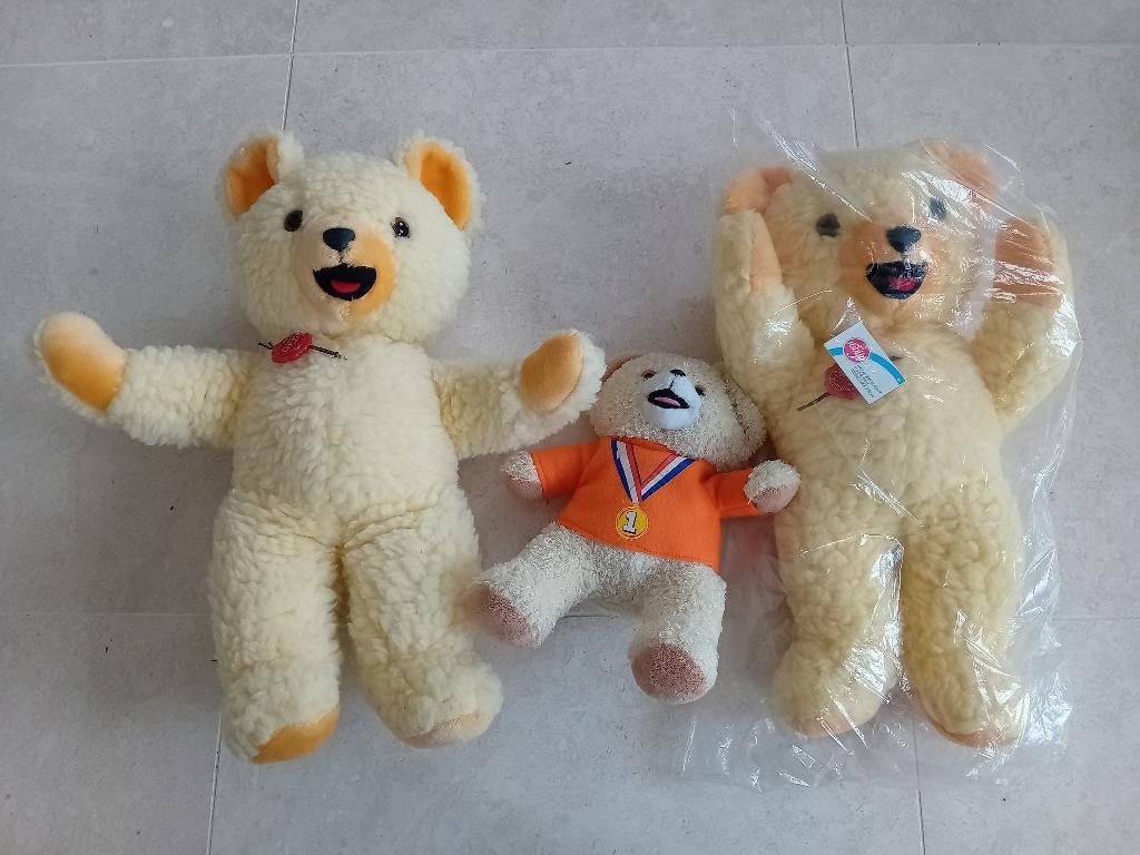 2x Hermann Teddy original van Robijn + 1x Beer NOC-NSF., Verzamelen, Beren en Cherished Teddies, Ophalen of Verzenden, Gebruikt