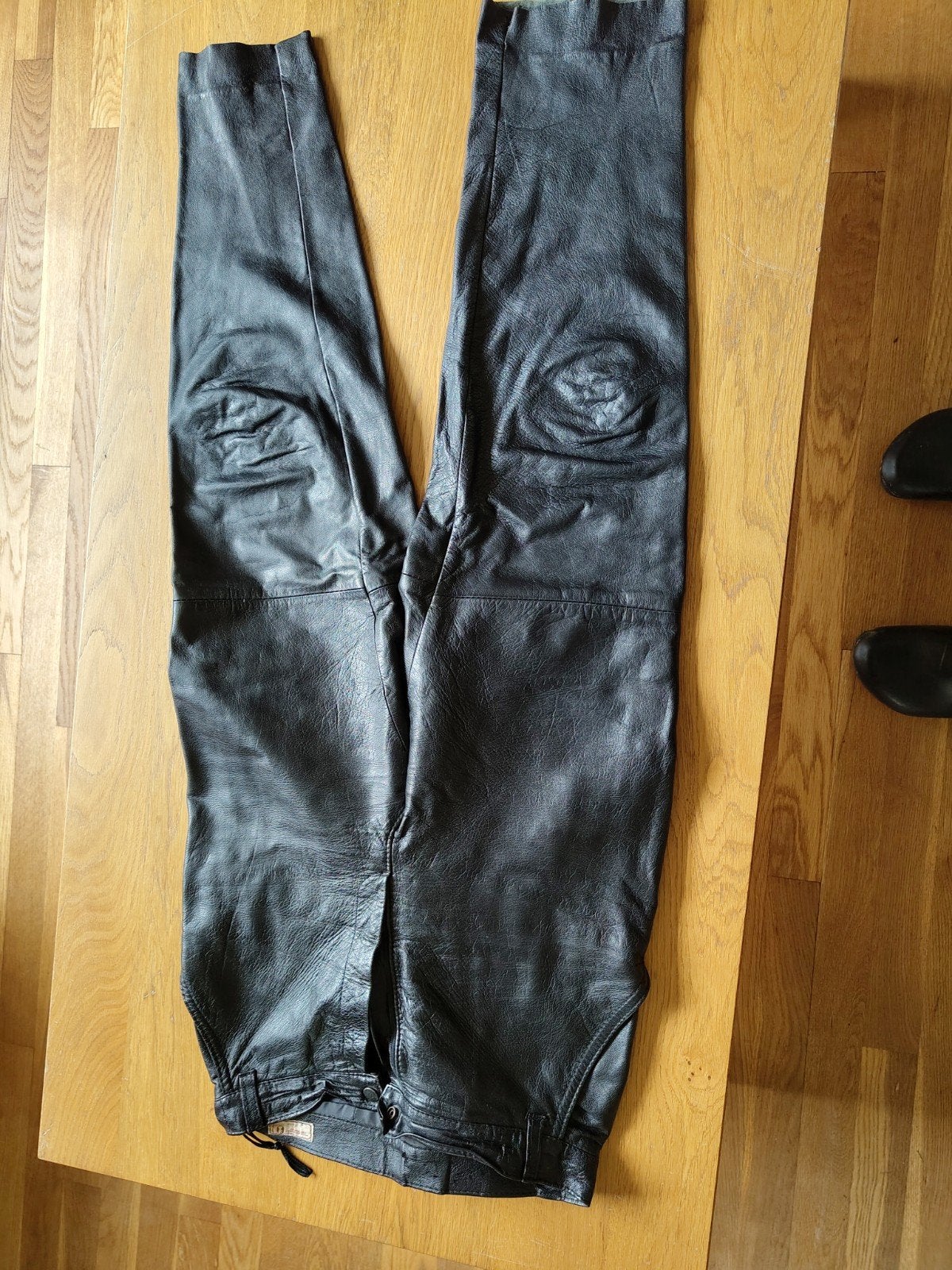 Leren (motor) broek dames, maat s, Ophalen of Verzenden, Zo goed als nieuw, Zwart, Lang