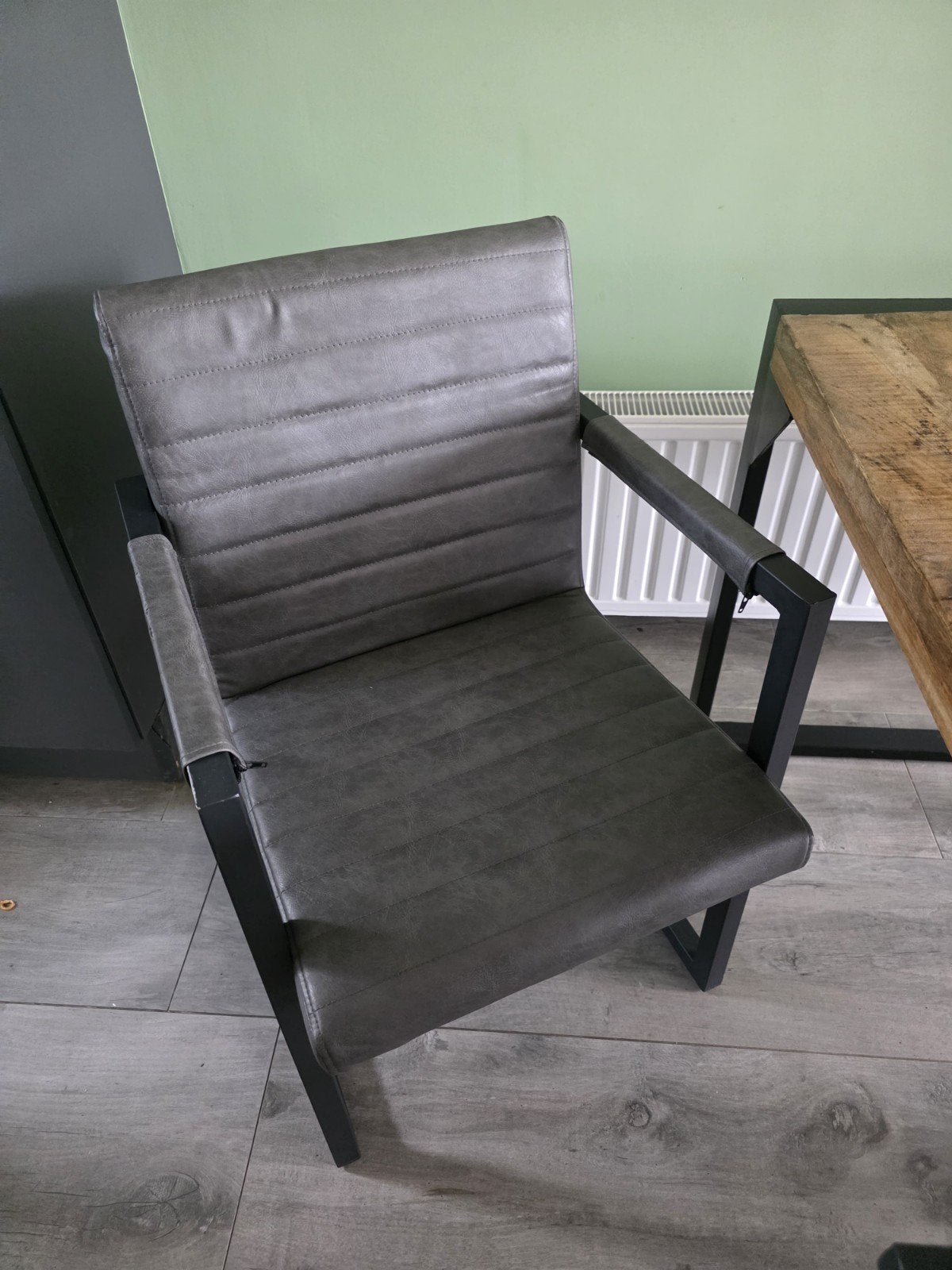 Eetkamertafel + 4 stoelen, Ophalen, Rechthoekig, 150 tot 200 cm, 50 tot 100 cm