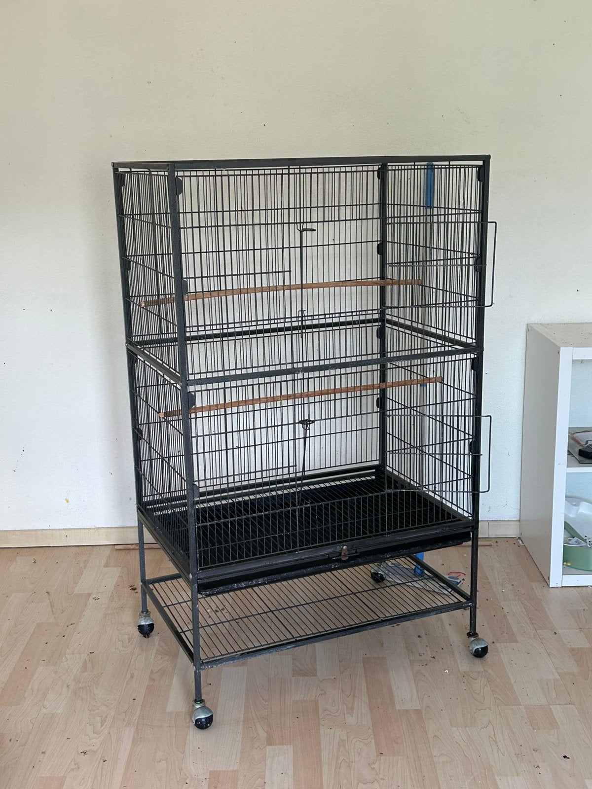 Parkietenkooi, Ophalen, Gebruikt, Aluminium, Vogelkooi