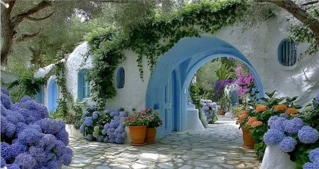 Tuinposter 360x180 cm - Diverse Natuurlijke Scènes, Verzenden, Nieuw