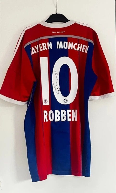 Signed Arjen Robben Bayern Munchen 2014/2015 home shirt, Maat M, Ophalen of Verzenden, Zo goed als nieuw, Shirt
