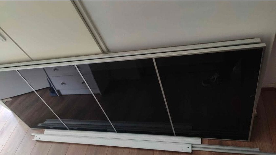 PAX schuifdeuren 150 x 200, Huis en Inrichting, Ophalen, Gebruikt, Cd's of Dvd's
