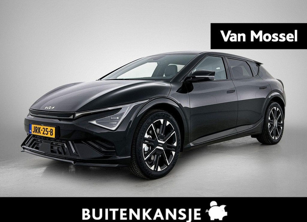 Kia EV6 GT-Line 84 kWh | Nieuw | Automaat | Apple Carplay /, Achterwielaandrijving, 1960 kg, Zwart, Origineel Nederlands
