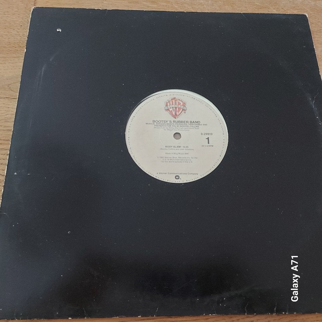 12 inch Maxisingel Bootsy's Rubber Band - Body Slam (1982), Gebruikt, 1980 - 1989, Ophalen of Verzenden, Disco