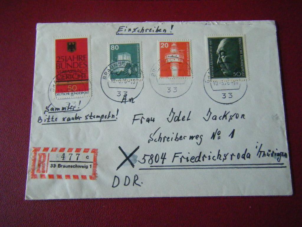B38 - Duitsland - Envelop - 15, Postzegels en Munten, Brieven en Enveloppen | Buitenland, Ophalen of Verzenden, Envelop