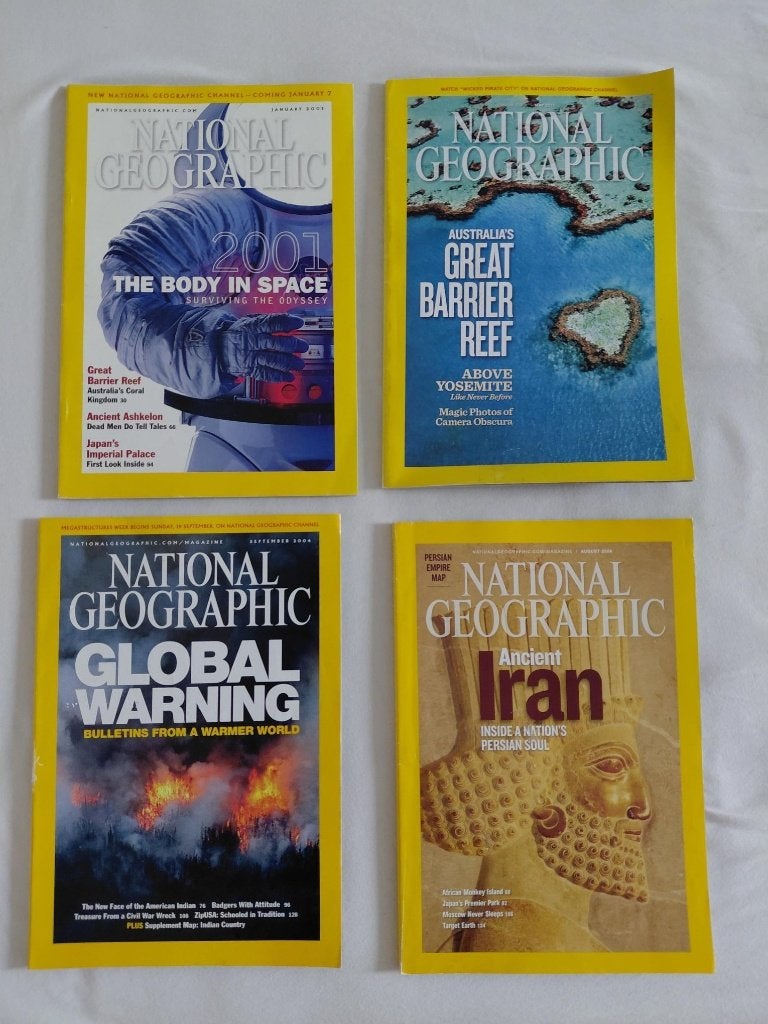 10 jaargangen 2001-2011 National Geographics, Boeken, Ophalen, Zo goed als nieuw, Wetenschap en Natuur