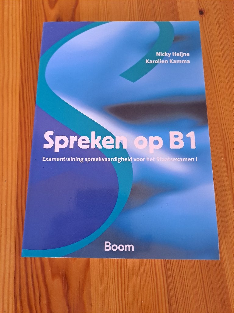 Nt2 boek Spreken op B1, Ophalen of Verzenden, Alpha, Zo goed als nieuw, Overige niveaus
