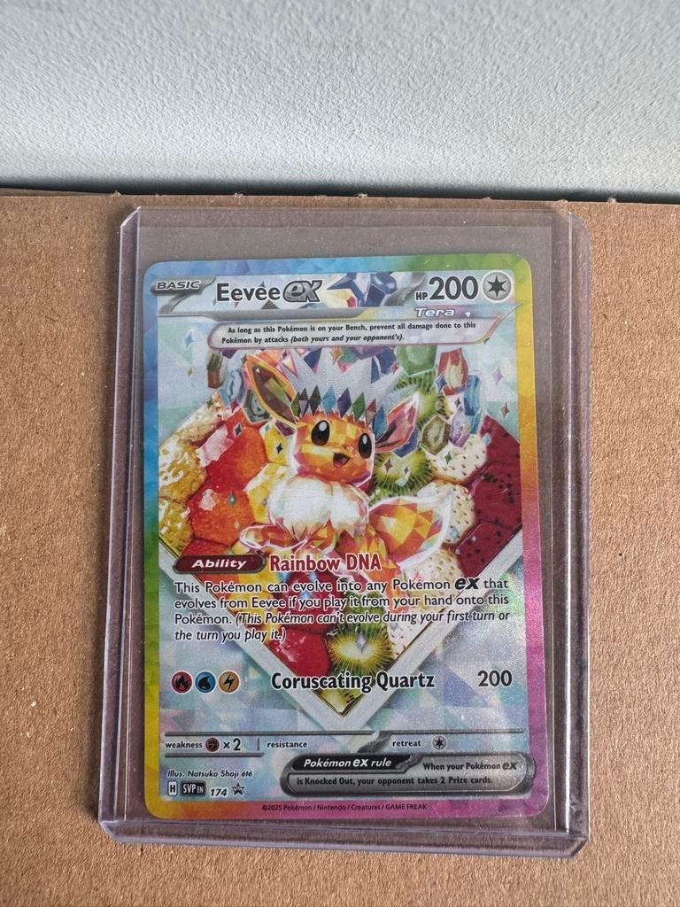 Eevee ex - Promo Kaart (SVP 174) - NM, Ophalen of Verzenden, Zo goed als nieuw, Losse kaart, Foil